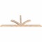 Ekena Millwork Richland Smooth Timber Gable Bracket, Douglas Fir, 96"W x 36"H x 3 1/2"D x 3 1/2"F, 9/12 Pitch GBW096X36X0404RIC00SDF - alternate 4